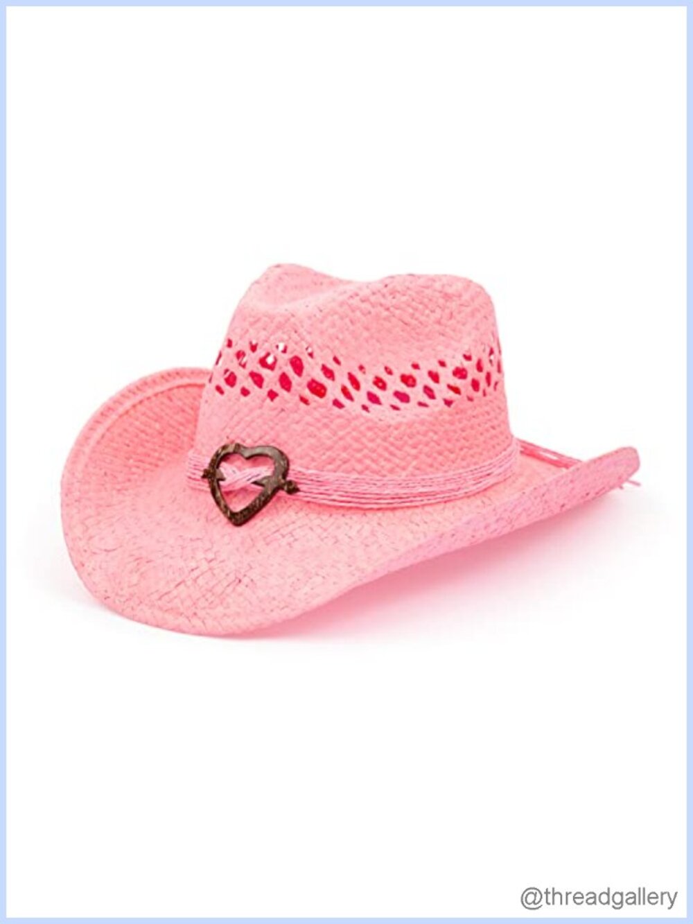 TOVOSO Straw Cowboy Hat Women Beaded Trim Shapeable Brim